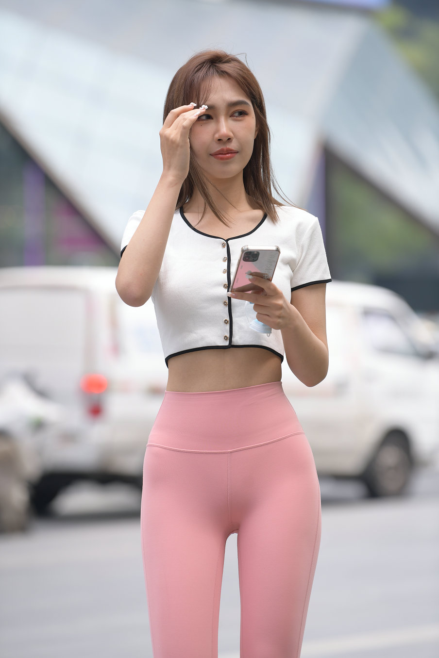 图片[2]-街拍粉色瑜伽裤女孩J2900 645P1V-20.7GB-嘿次元