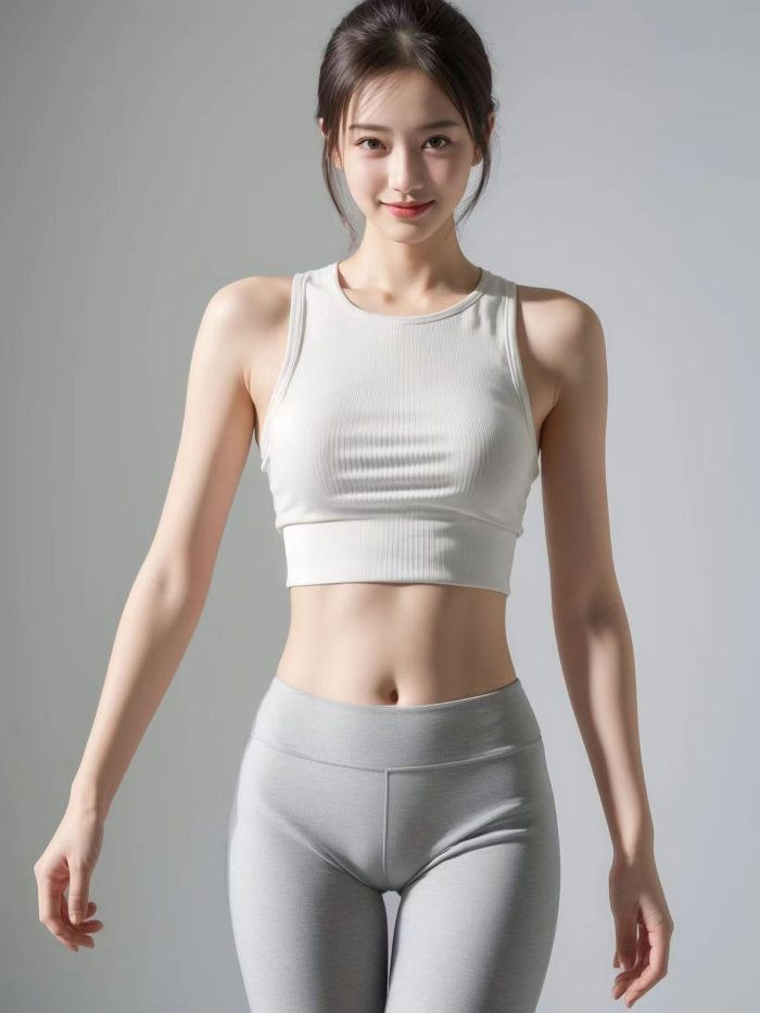 AI瑜伽裤清纯妹子系列图-嘿次元